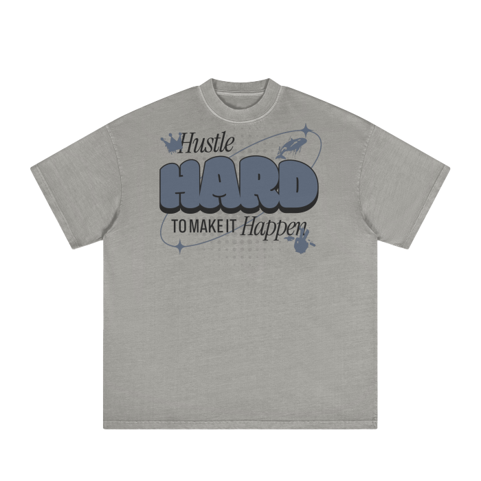 Hustle Hard Classic Washed Tee