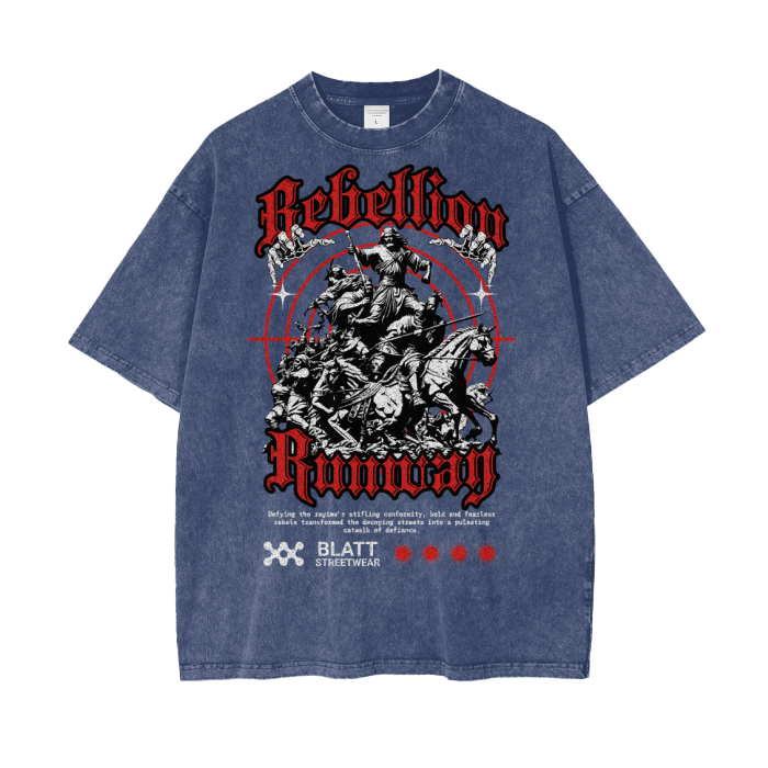 Rebellion Runway Oversize Snow Washed Tee