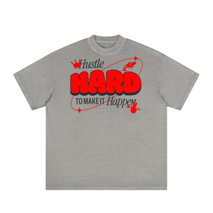 Hustle Hard Classic Washed Tee