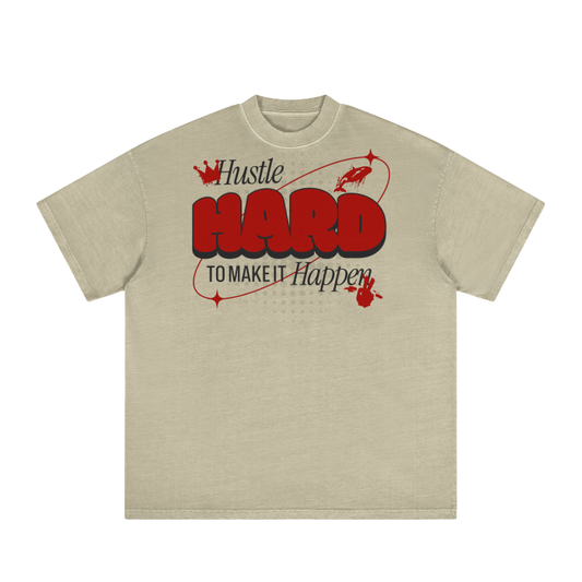 Hustle Hard Classic Washed Tee