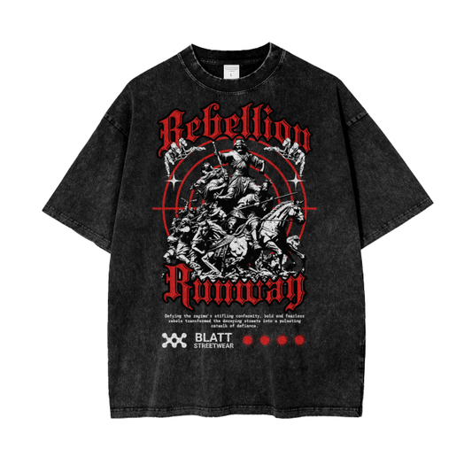 Rebellion Runway Oversize Snow Washed Tee