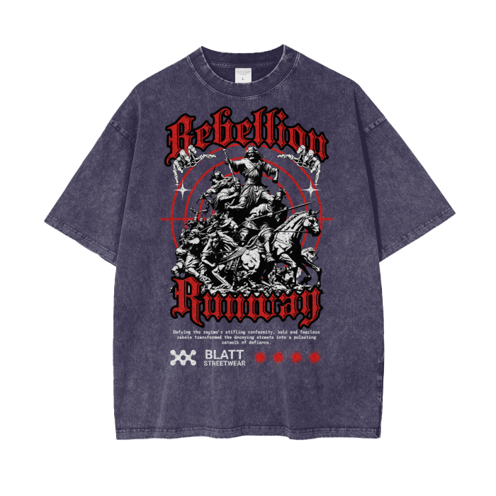 Rebellion Runway Oversize Snow Washed Tee