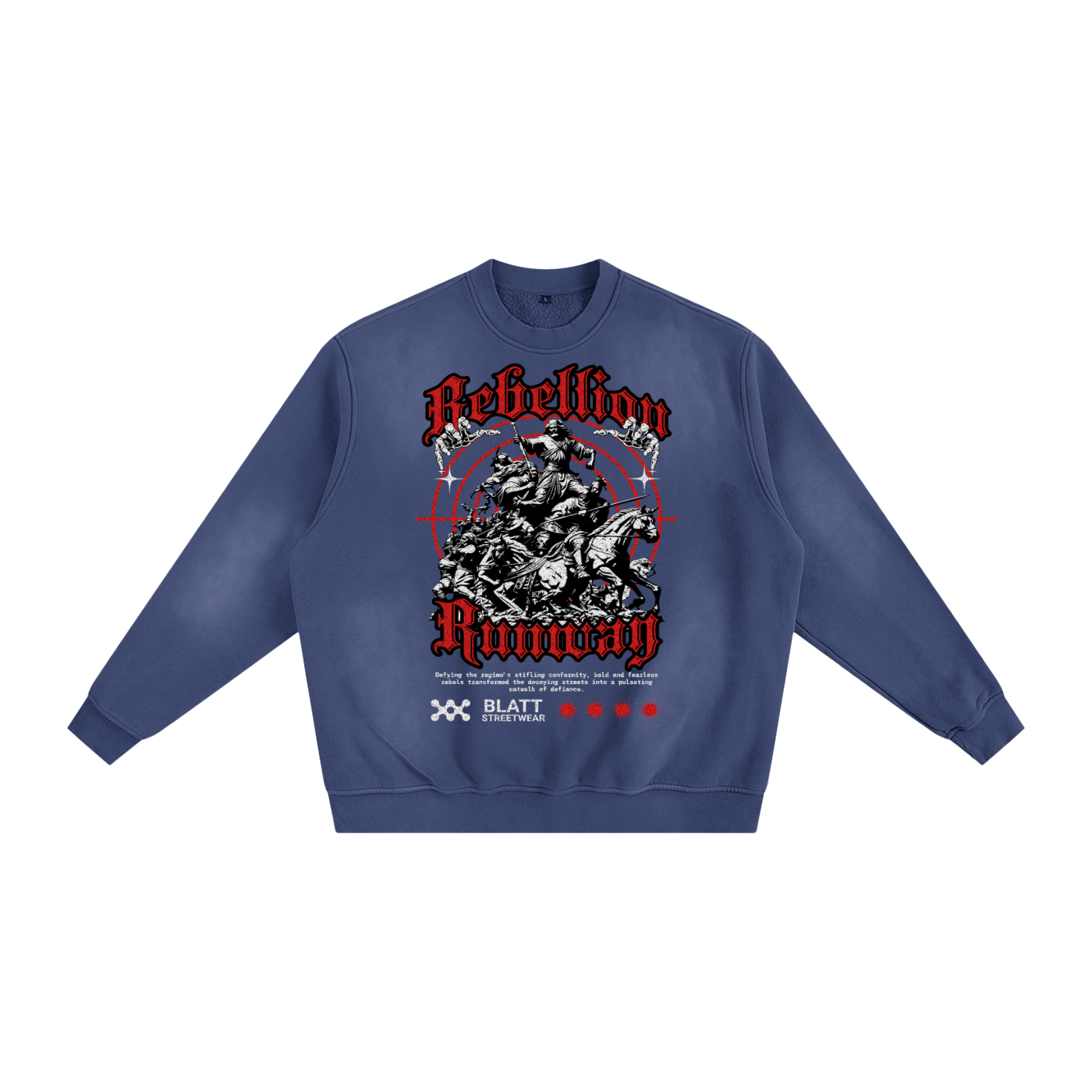 Rebellion Runway Sunfade Fleeced Sweatshirt