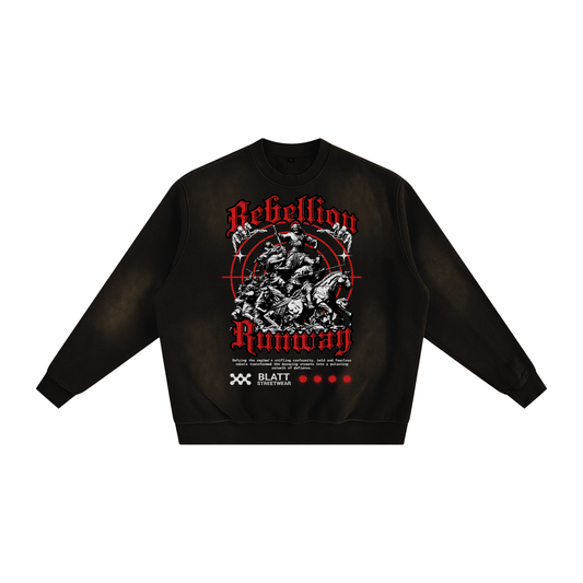 Rebellion Runway Sunfade Fleeced Sweatshirt