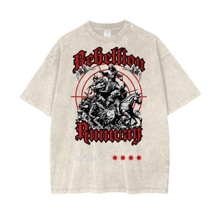 Rebellion Runway Oversize Snow Washed Tee